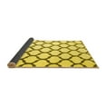 thumbnail image 2 of Ahgly Company Indoor Square Trellis Yellow Contemporary Area Rugs, 6' Square, 2 of 4