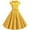 Yellow, variant on Women Vintage 50s 1950s Dress Square Neck A-line Dress Solid Color Rockabilly Swing Evening Party Cocktail Dresses