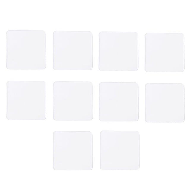Miangastore 20pcs Traceless Sticker Double sided Stickers Transparent PVC Adhesive for Home Use