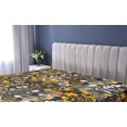 thumbnail image 5 of Ambesonne Tropical Fitted Sheet, Jumble Jungle Scene Print, Twin XL Size, Marigold White Umber, 5 of 5