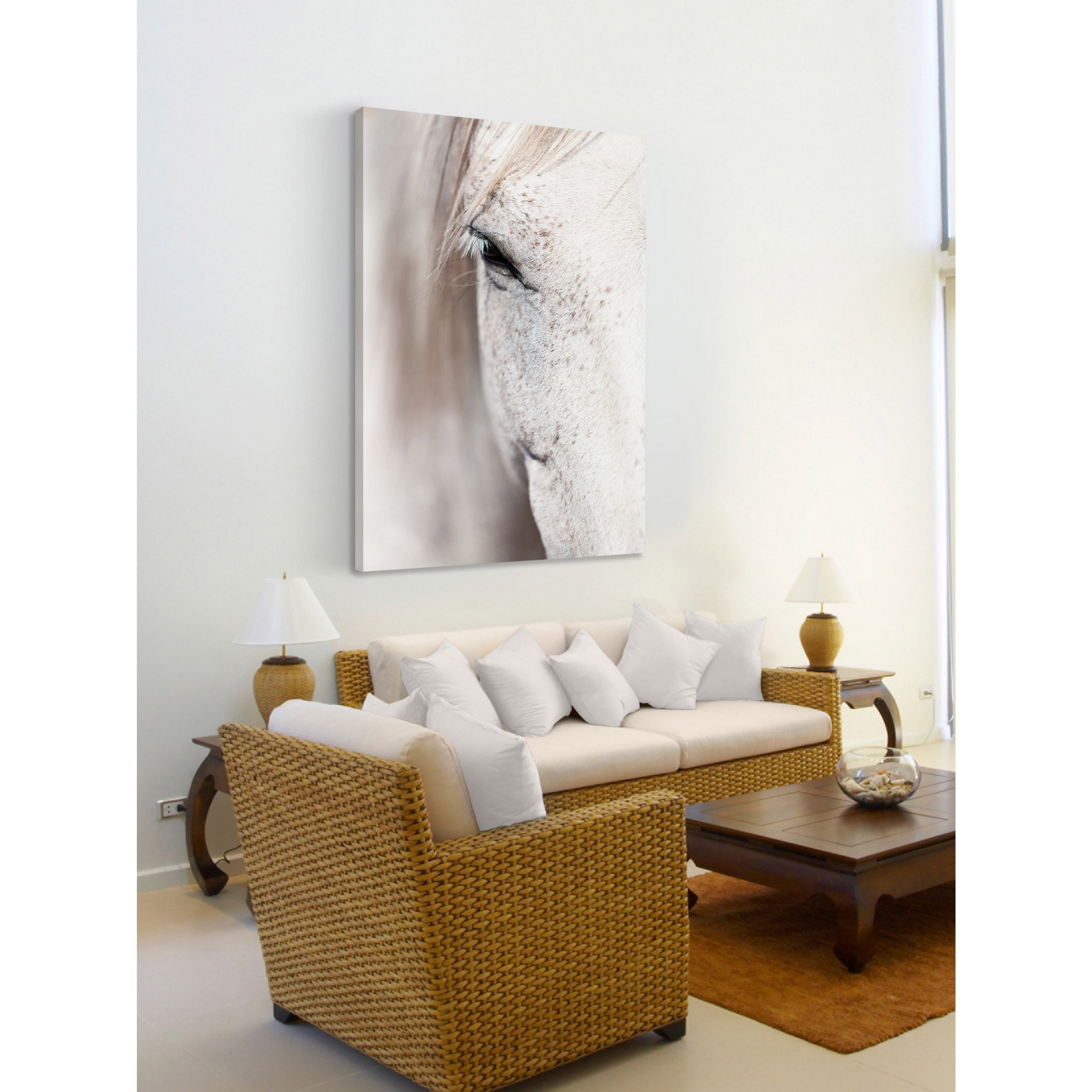 "Horse Eye" Painting Print on Wrapped Canvas