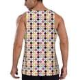thumbnail image 3 of Easygdp Polka Dot Men's Tank Top, Sleeveless Muscle T Shirts, Breathable, Quick-Dry, Loose for Gym, Running, Fitness - Large, 3 of 9