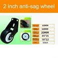 thumbnail image 6 of Adjustable Gate Caster Wheel, 60 * 50 * 20mm Steel Rubber Wheels for Wooden Gate, 6 of 9