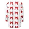 thumbnail image 6 of Fashion Gifts Women's Round Neck Valentine Heart Print 3/4 Sleeve Shirts My Items, 6 of 7