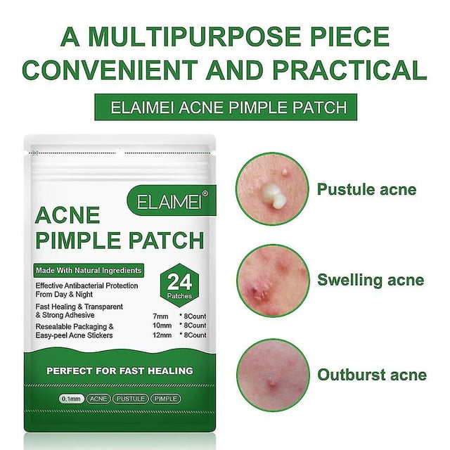 48pcs Acne Pimple Spot Zit Patches Hydrocolloid Invisible Acne Stickers Skin Treatment