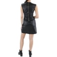 thumbnail image 2 of Calvin Klein Womens Faux Leather Mini Sheath Dress, 2 of 2