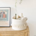 thumbnail image 3 of Woven Storage Baskets, Cotton Rope Decorative Hamper for Home Storage, Off-white, 3 of 4