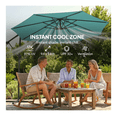 thumbnail image 6 of Patio Umbrella Cantilever with Cover, 118 Inch 360° Rotation Outdoor Market Umbrella, UPF 30+ Sun Protection, Crank & Tilt, Steel Pole, 6 of 9