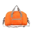 thumbnail image 2 of Lightweight Foldable Gym Duffle Bag with Separate Shoe Compartment Water Bottle Pocket Detachable Strap for Travel Sports Weekend Trip,Orange, 2 of 8