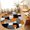 Orange, variant on Area Rugs 5'x7', Red Black Geometric Carpet Runner Indoor Outdoor Rugs Home Decor Aesthetic, Modern Abstract Art Block Non Slip Mats Washable Accent Rug for Living Room Bedroom
