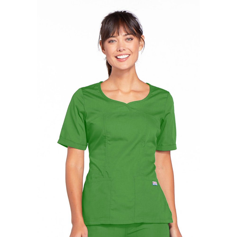 Cherokee - Cherokee Workwear Women Scrubs Top, V-Neck, Plus Size, 4746 ...