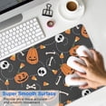 thumbnail image 4 of Long Mouse Pads for Desk,Halloween Pumpkin Skull Pattern Desk Mats on Top Of Desks, Desk Mouse Pad Extra Large with 3mm Non-Slip Base and Stitched Edge for Gaming,Office,Work,Home 31.5x11.8in, 4 of 5