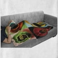 thumbnail image 6 of Coffee Soft Flannel Fleece Blanket, Cups of Coffee Tea Hot Chocolate on Colorful Background with Tasty Deserts Biscuits, Cozy Plush for Indoor and Outdoor Use, 50" x 60", Multicolor, by Ambesonne, 6 of 6