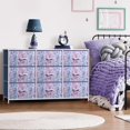 thumbnail image 2 of LLisha Kids Dresser with 9 Drawers - Storage Unit Organizer Chest for Clothes - Bedroom, Kids Room, Nursery, & Closet, 2 of 12