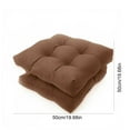 thumbnail image 3 of Outdoor Indoor Tufted Seat Cushions, 19.7" x 19.7" U-Shape Cushions for Wicker Chair Seat,Patio Cushions, Furniture Dinning Chair Pad, 3 of 6