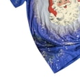 thumbnail image 4 of Blusa divertida con estampado de teñido anudado navideño para mujer Pompotops  hfajkhk123803, 4 of 4