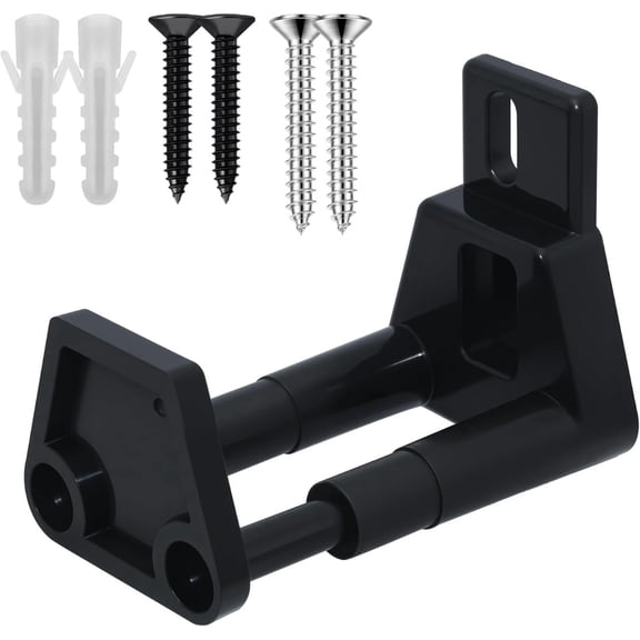 Daletu Adjustable Steel Floor Guide for Sliding Doors, Barn RV Closet, Easy Install, 1-Pack, Black