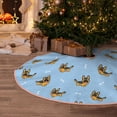 thumbnail image 5 of Sikiie Cute Puppy Nativity Christmas Tree Skirt, Jesus Christian Winter Holiday Tree Mat Decoration(30-48IN), 5 of 6
