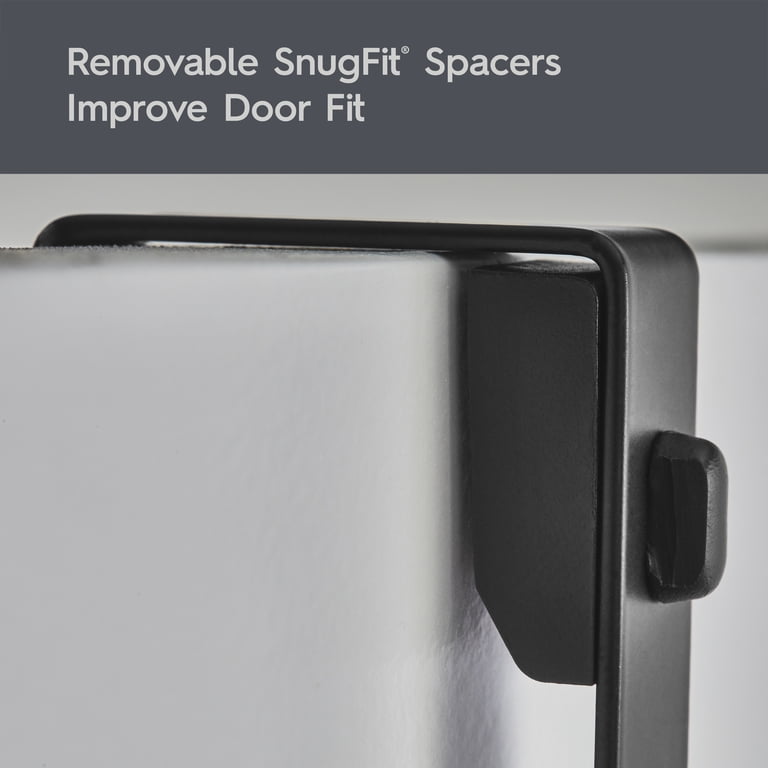 Better Homes & Gardens SnugFit Over-the-Door Hooks, Matte Black photo 4