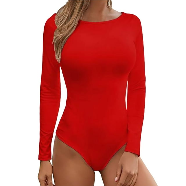 2025 Femmes Uni Col Rond sous-Vêtements Thermiques Femmes Combinaison à Manches Longues à Boutons Combinaison Intégrale Femmes Pyjama Justaucorps Ajusté