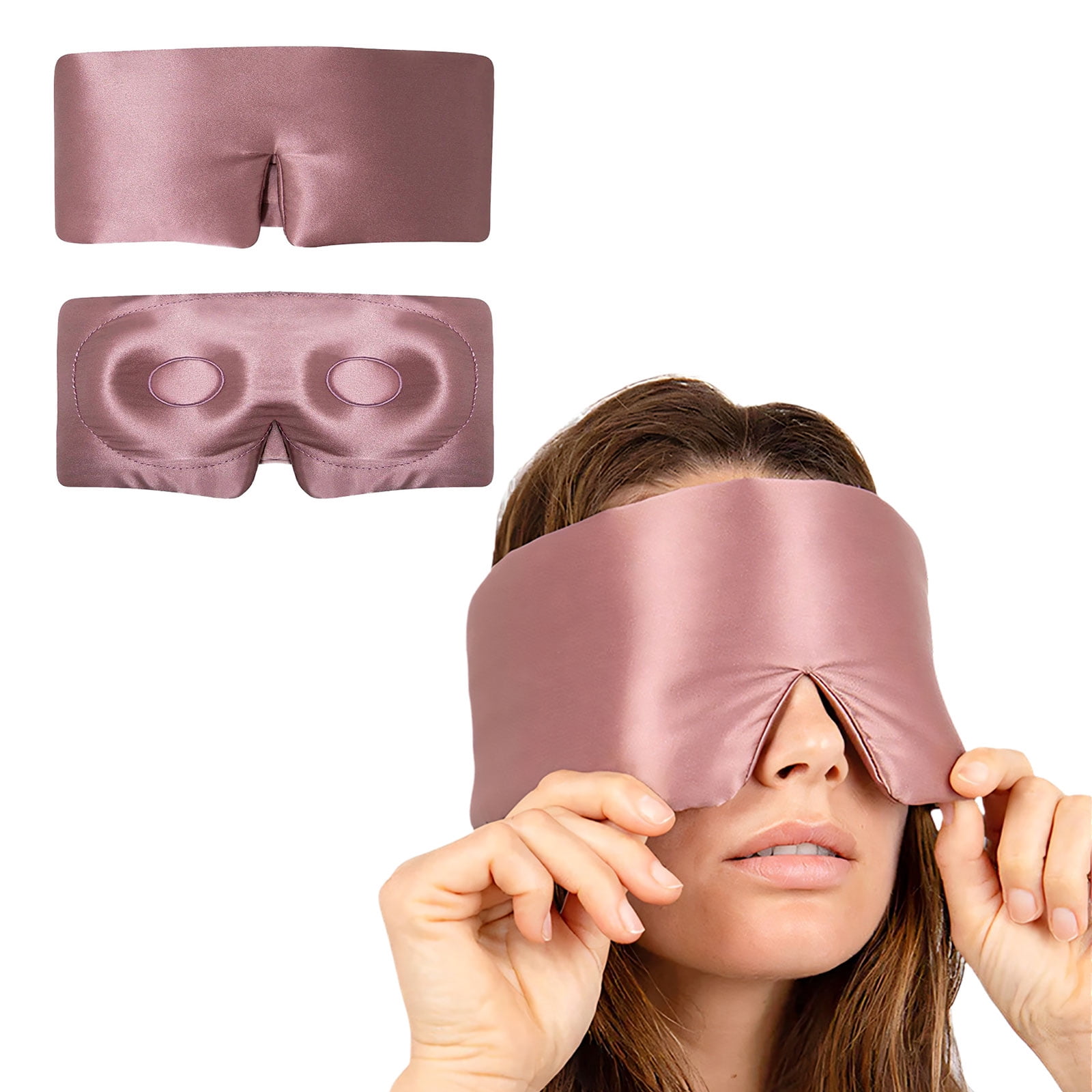 Comfort Focused 3D Silk Eye Mask Features Adjustment Headband For Secure And Enhances Relaxation Benefits