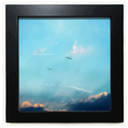thumbnail image 1 of Ciel Blanc Oiseau Art Déco Mode Noir Carré Cadre Photo Mur Table, 1 of 3