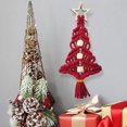 thumbnail image 4 of Regalo de algodón bohemio, adorno pequeño de decoración del hogar de Navidad, Mini árbol de decoraciones navideñas de macramé, 4 of 4