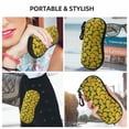 thumbnail image 6 of KLL Orange Lemon Print Eyeglass Case for Men & Women's Classy Travel Eyewear Holder Case Zipper Eyeglasses Case With Hook, 6 of 6