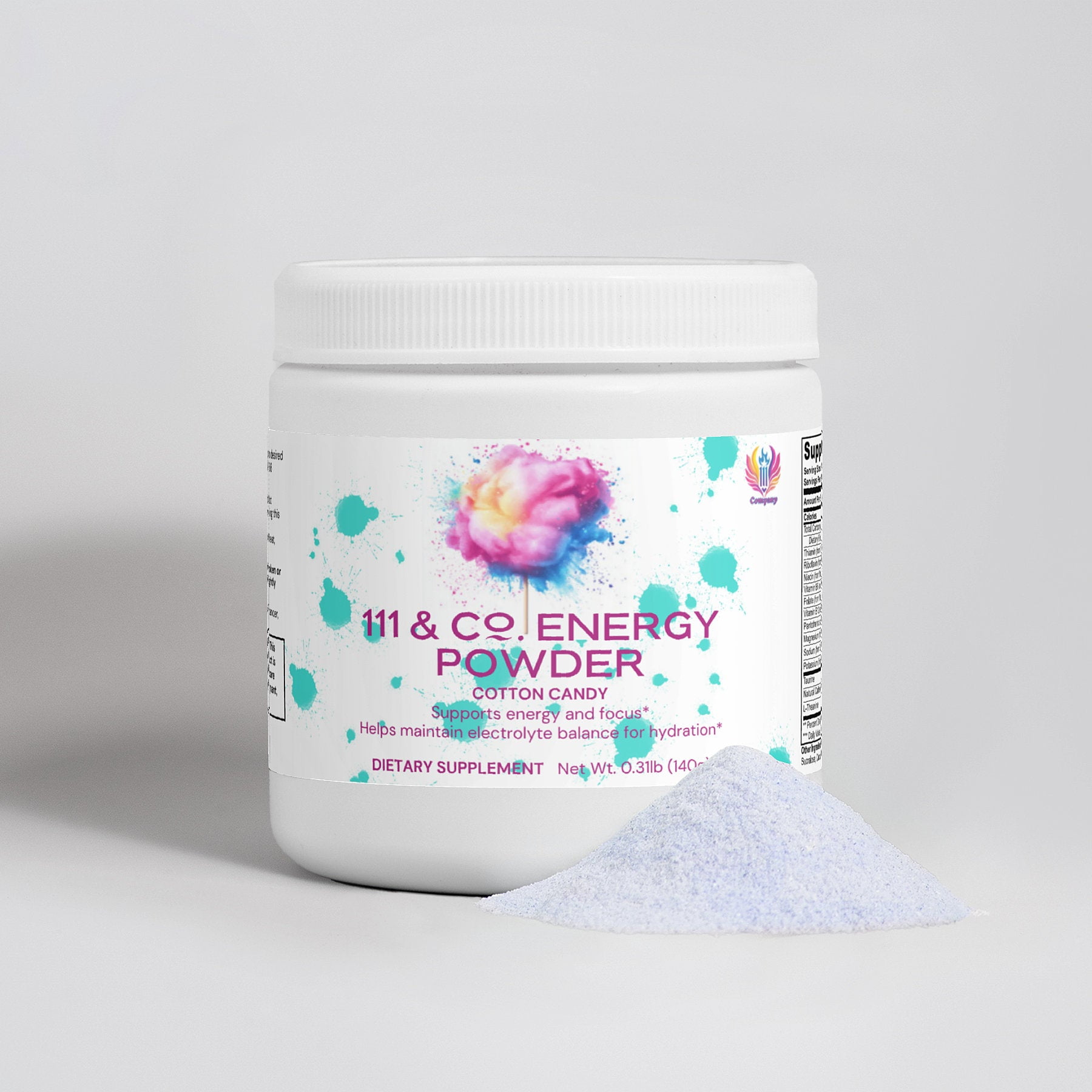 111 & COMPANY ENERGY POWDER (COTTON CANDY)