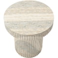 thumbnail image 6 of Meridian Furniture Legatto Travertine Indoor/Outdoor Concrete End Table, 6 of 8