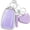 Silver-purple, variant on Key Fob Cover Compatible with Toyota RAV4 Corolla Prius Camry Highlander Avalon C-HR Keychain Case Holder Protector,Gold-pink