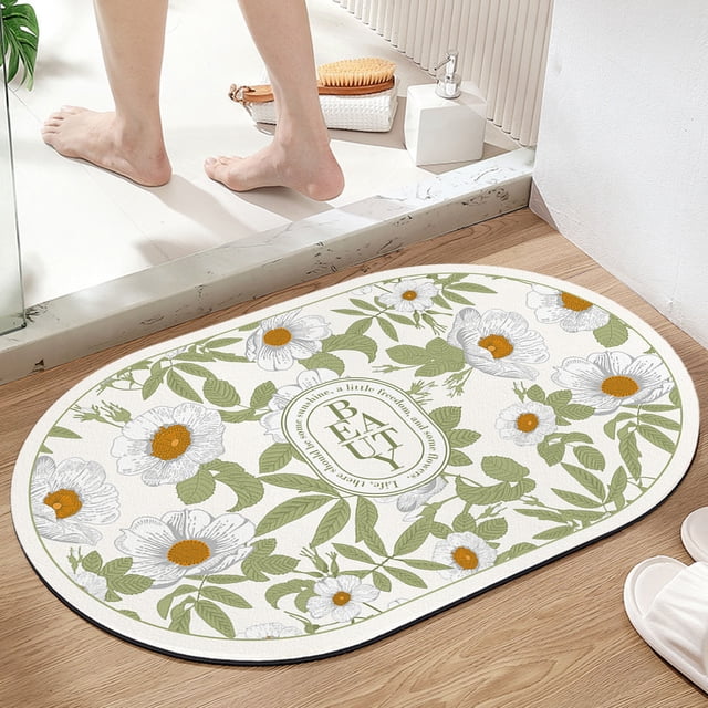 Chmadoxn Bathroom Rugs, Rugs for Living Room, Area Rug, Bath Rug Super Absorbent Dry Rubber Backing Non Slip Washable Bathroom Floor Mats Shower Rug For In Front Of Bathtub Shower Room Bathroom Rugs