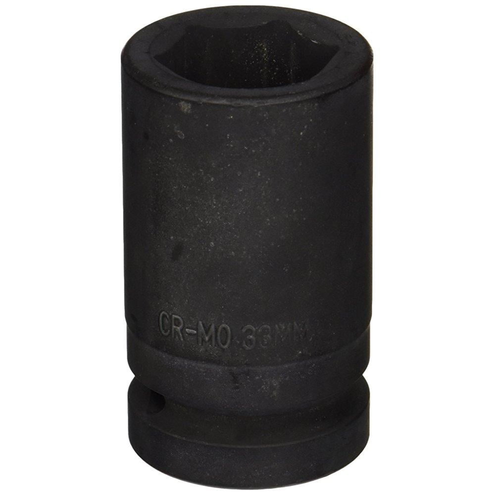 Sunex 533MD 1Inch Drive Deep Metric Impact Socket, Metric, 6Point, Cr