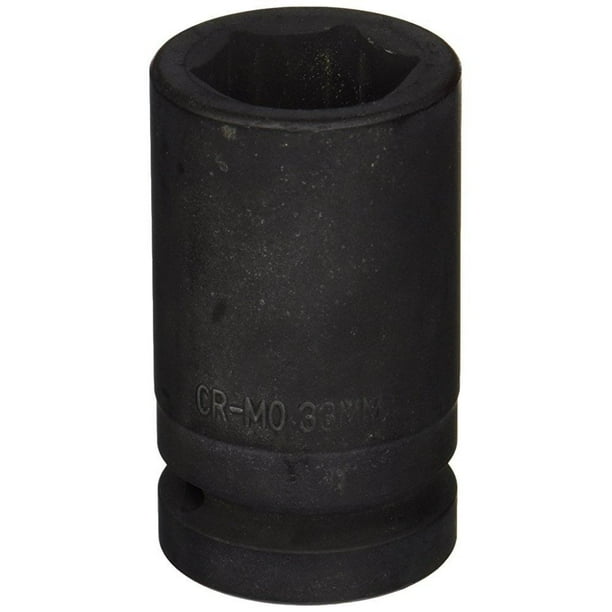 Sunex 533MD 1Inch Drive Deep Metric Impact Socket, Metric, 6Point, Cr