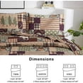 Jessy Home Full Size Rustic Lodge Bedding, Moose & Pine Tree Design