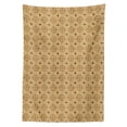 thumbnail image 3 of Ambesonne Earth Tones Tablecloth Rectangular Table Cover, Damask Style Floral, 60"x90", Beige and Brown, 3 of 4