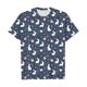 thumbnail image 1 of Camiseta de Cuello Redondo de Manga Corta de la Mujer, Top de Moda para Invierno Y Primavera Impresa de Navidad Casual 3/4, 1 of 6