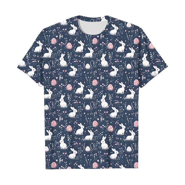 Camiseta de Cuello Redondo de Manga Corta de la Mujer, Top de Moda para Invierno Y Primavera Impresa de Navidad Casual 3/4