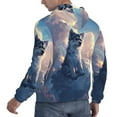 thumbnail image 6 of Naloa Cloud Wolf Men's Casual Hooded Collar Drawstring Hoodies Pullover Sweatshirts Casual Long Sleeve Shirts-4X-Large, 6 of 7