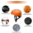 thumbnail image 3 of Tripumer Kids Bike Helmet Toddler Ages 3-8 Years Old Boys Girls Children Adjustable Bicycle Helmet Orange, 3 of 6