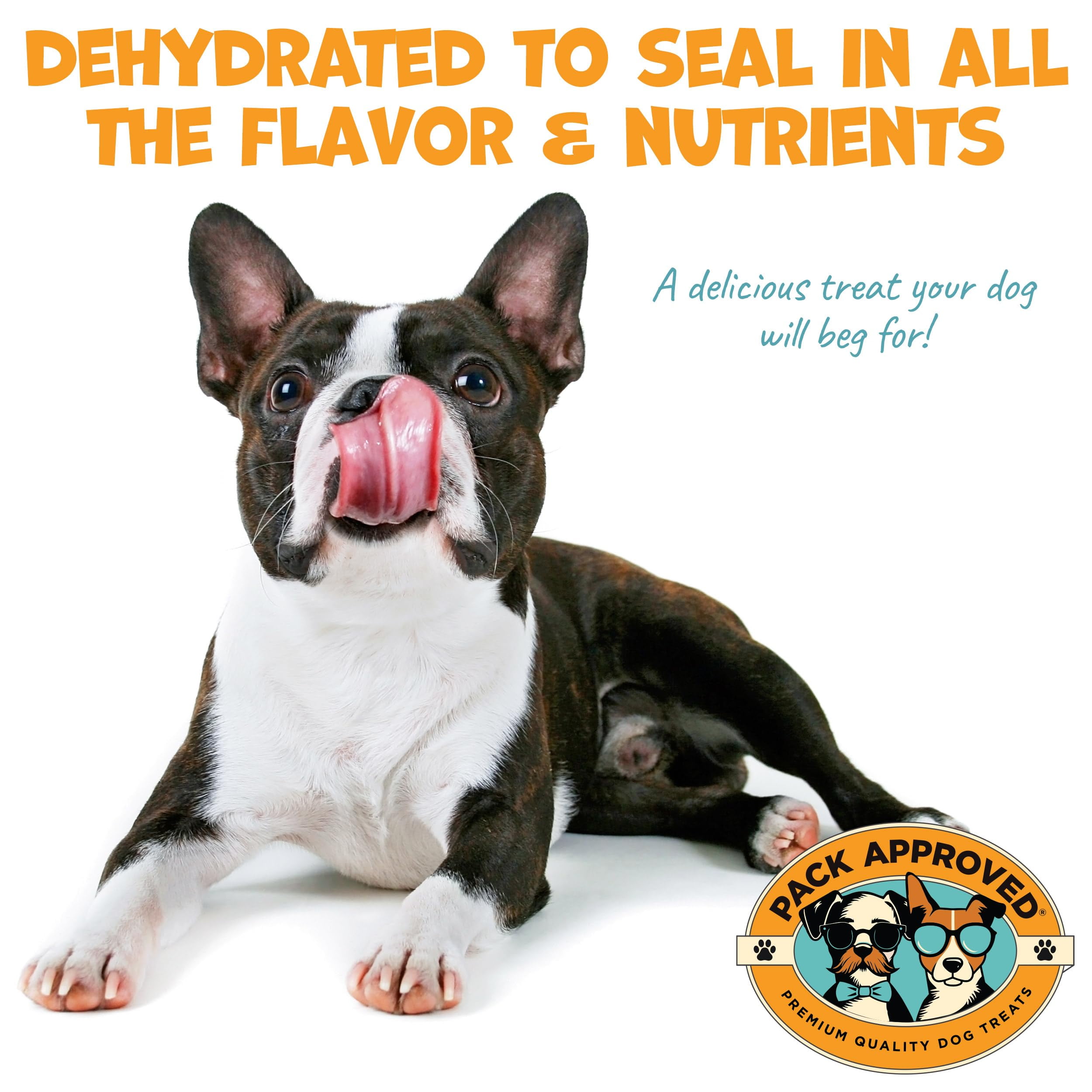 Pack Approved Beef Heart for Dogs - Dehydrated Beef Jerky Dog Treats - Single Ingredient Treat for Training or Reward - 100% Natural Treats - 3.5oz