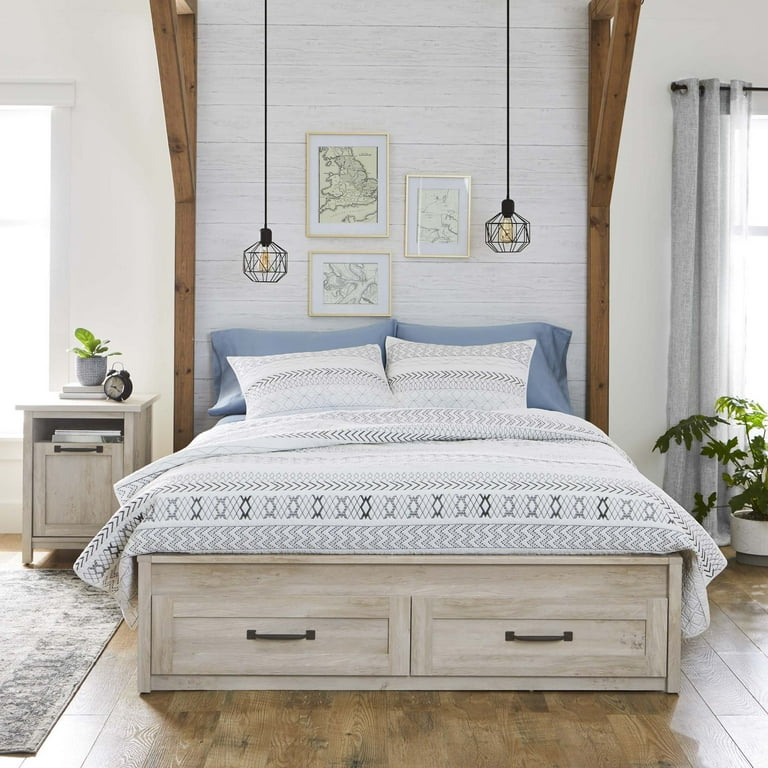 Better Homes Gardens Modern Farmhouse Queen Platform Bed Rustic