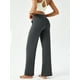 thumbnail image 3 of Pantalones de yoga DLOODA para mujer, pernera ancha y cintura alta, color gris, 3 of 6