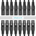 thumbnail image 4 of ammoon Cable XLR de 1M/3.3ft para iluminación DMX, cable para luces de escenario, con conector XLR macho a hembra de 3 pines, con conector de PVC negro, para luces de cabeza móvil, foco, luz PAR,, 4 of 6