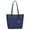 Navy, variant on Lea Vegan Leather Women's Tote Bag, Fashionable Shoulder Purse Handbag by Mia K - Navy
