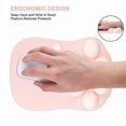 thumbnail image 4 of Pink Non-Slip Gel Mouse Pad with Ergonomic Wrist Support and Cat Paw Design, 4 of 5