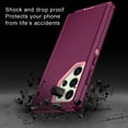 thumbnail image 5 of Petocase for Samsung Galaxy S25 Ultra Case,3-Layer Super Military Grade Rugged Heavy Shockproof Dropproof 3-Layer Cover Phone Case for Galaxy S25 Ultra,Red/Pink, 5 of 8