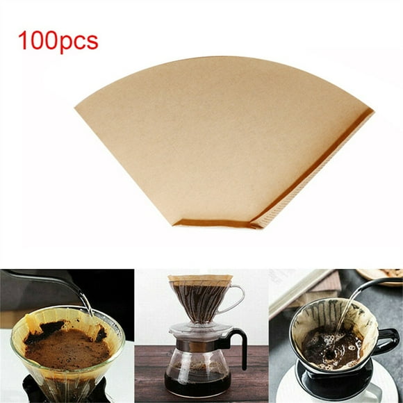 Cleaning Supplies! 100pcs Cafe Hand Drip Filter Hand Wooden Paper Coffee Paper Drip Filter Filter Cleaning Supplies