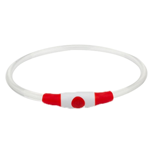 Collar de perro LED, recargable por USB, collar de perro iluminado, seguridad nocturna Adepaton Correas y Collares para Perros