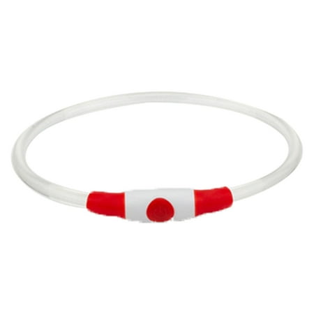 

LEDDogCollar LightUpDogCollars RechargeableDogLightsforNightWalking，Universal ReusableSafetyNecklace red L F20269